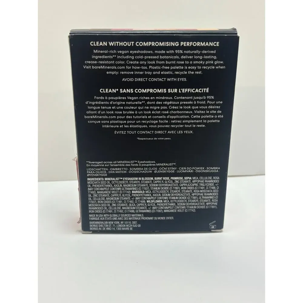 bareMinerals MINERALIST Rosewood Eyeshadow Palette 6 Shades NEW Sealed